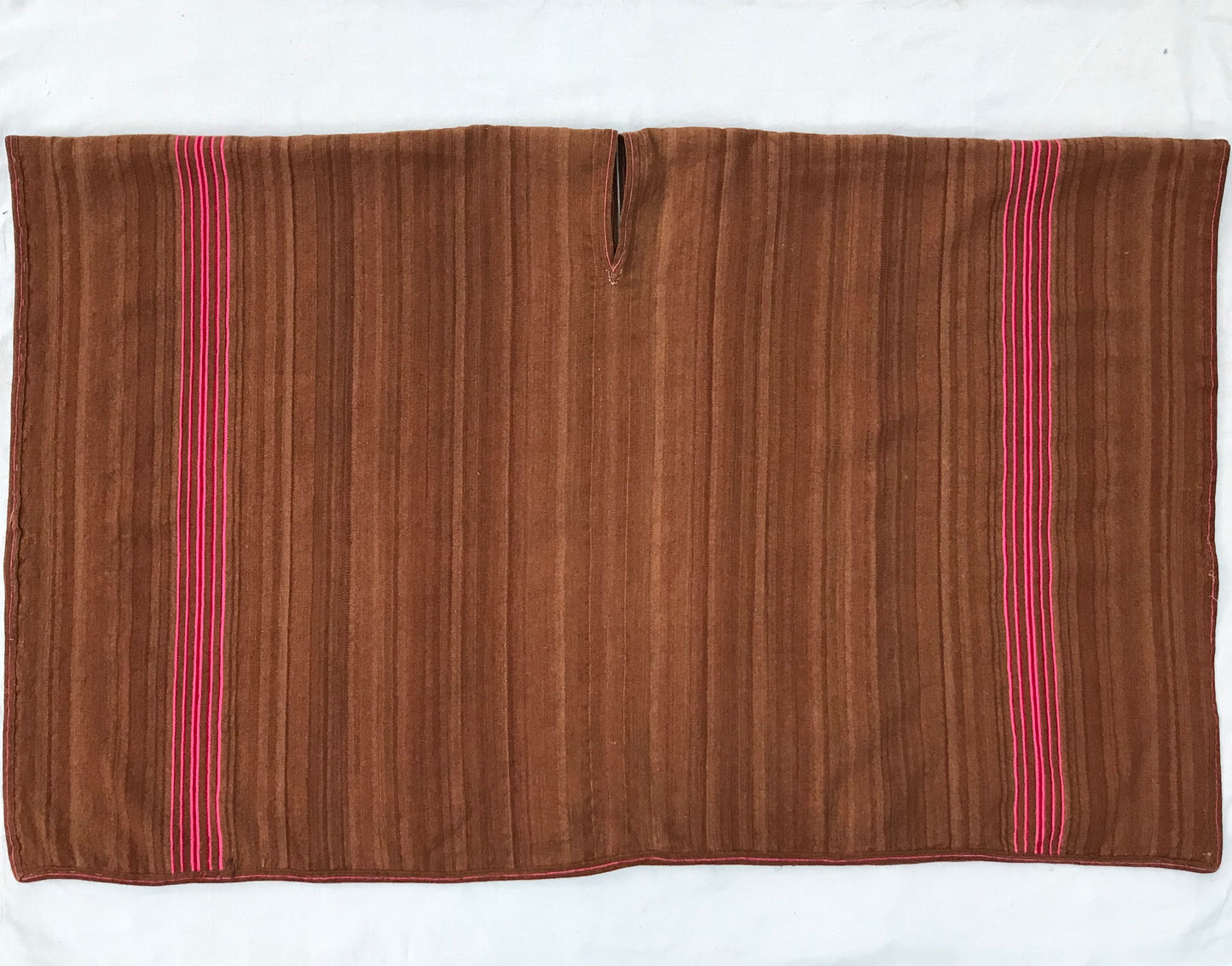 vintage handwoven Peruvian poncho