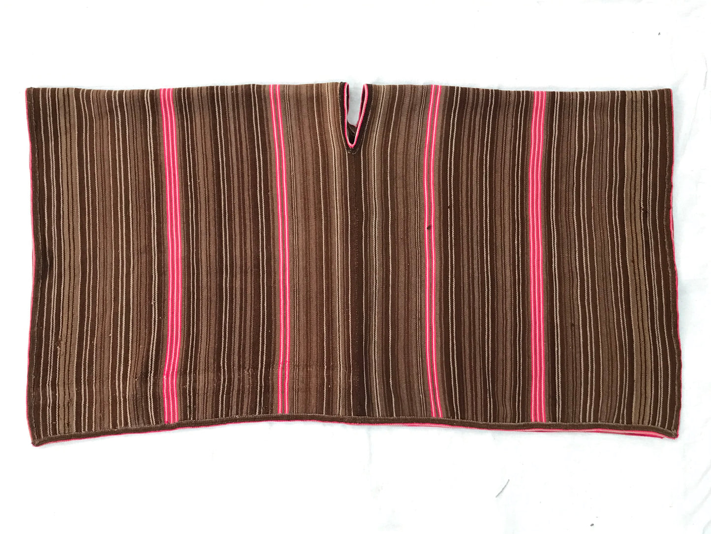 vintage handwoven Peruvian poncho