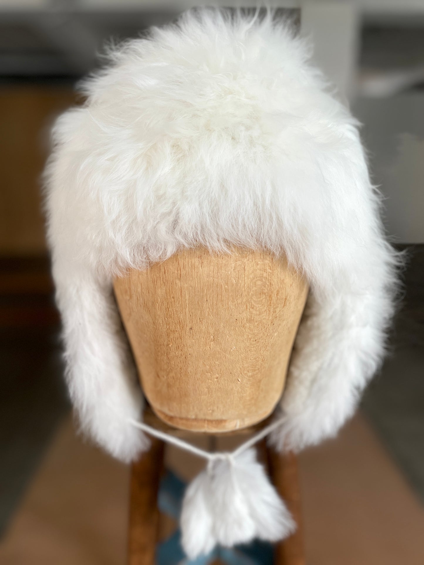 alpaca hat with pom poms