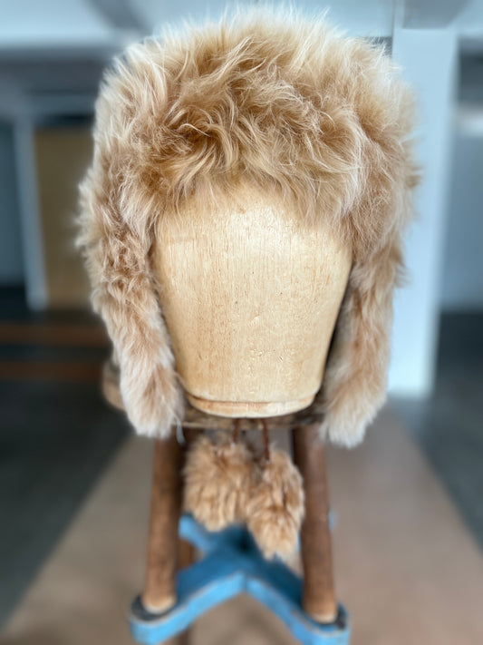 alpaca hat with pom poms