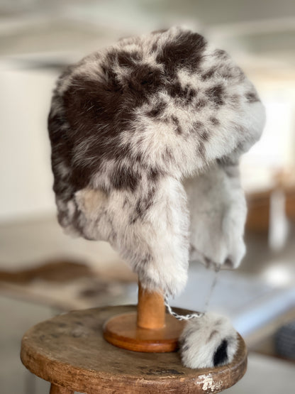 alpaca hat with pom poms